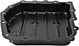 Transmission Pan, Black, Steel