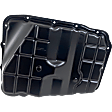 Transmission Pan - Black, Steel, Stock Depth, Sold Individually