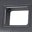 Non-wrap, Driver Side Bed Rail Cap, Black, Plastic, 6 Ft. Bed