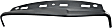Dash Cover, Black, Molded; Overlay Over Factory Dash