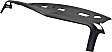 Dash Cover, Black, Molded; Overlay Over Factory Dash