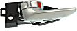 Front Or Rear, Driver Side Silver Interior Door Handle