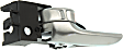 Front Or Rear, Driver Side Silver Interior Door Handle