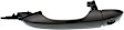 Front, Driver Side Primed Exterior Door Handle, With Key Hole