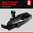 Front, Driver Side Primed Exterior Door Handle, With Key Hole