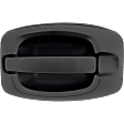 Front, Driver Side Exterior Door Handle, Textured Black, With Key Hole, Base Model