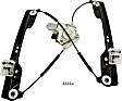 Front, Driver Side Window Regulator, Power, 6-Pin Connector, With One Touch Up/Down Feature