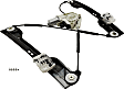 Front, Driver Side Window Regulator, Power, 6-Pin Connector, With One Touch Up/Down Feature