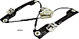 Front, Driver Side Window Regulator, Power, 6-Pin Connector, With One Touch Up/Down Feature