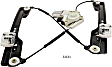 Front, Driver Side Window Regulator, Power, 6-Pin Connector, With One Touch Up/Down Feature