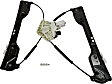 Front, Driver Side Window Regulator, Power, 6-Pin Connector, With One Touch Up/Down Feature