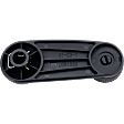 Front or Rear, Driver or Passenger Side Window Crank, Black