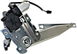 Rear, Passenger Side Power Window Regulator, With Motor