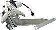 Rear, Driver Side Power Window Regulator, With Motor