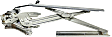Rear, Passenger Side Power Window Regulator, With Motor
