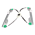 Rear, Driver Side Power Window Regulator, Without Motor