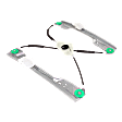 Rear, Driver Side Power Window Regulator, Without Motor