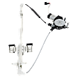 Rear, Driver Side Window Regulator, Power