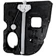 Rear, Driver Side Window Regulator, With Motor, Extended Cab (Quad Cab) Pickup