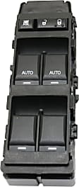 2006-2010 Chrysler 300 - Front, Driver Side Window Switch, Black, 6-Button, 14-Prong Blade Male Terminal, 2 Female Connectors, Driver and Passenger Side One Touch Auto Up and Down Power Windows