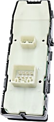 2006-2010 Chrysler 300 - Front, Driver Side Window Switch, Black, 6-Button, 14-Prong Blade Male Terminal, 2 Female Connectors, Driver and Passenger Side One Touch Auto Up and Down Power Windows