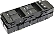 2006-2010 Chrysler 300 - Front, Driver Side Window Switch, Black, 6-Button, 14-Prong Blade Male Terminal, 2 Female Connectors, Driver and Passenger Side One Touch Auto Up and Down Power Windows