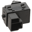 Front, Passenger Side or Rear, Driver or Passenger Side Window Switch, Black, 1-Button