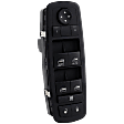 Front, Driver Side Window Switch, Black, 10-Button, 4-Door