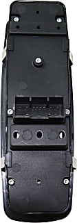 Front, Driver Side Window Switch, Black, 10-Button, with Auto Up/Down, without Power Folding Mirror Switch