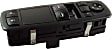 2010 Chrysler Town & Country - Front, Driver Side Window Switch, with Power Rear Windows, with Power Folding Mirrors, Black