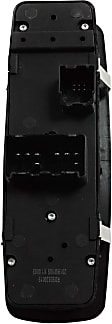 2010 Chrysler Town & Country - Front, Driver Side Window Switch, with Power Rear Windows, with Power Folding Mirrors, Black