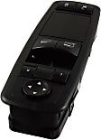 2010 Chrysler Town & Country - Front, Driver Side Window Switch, with Power Rear Windows, with Power Folding Mirrors, Black