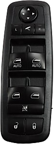 2010 Dodge Grand Caravan - Front, Driver Side Window Switch, with Power Sliding Door, with Power Rear Windows, with Power Folding Mirrors, Black