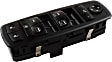 2010 Dodge Grand Caravan - Front, Driver Side Window Switch, with Power Sliding Door, with Power Rear Windows, with Power Folding Mirrors, Black