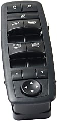 2013 Dodge Charger - Front, Driver Side Window Switch, With Driver and Passenger Auto Down, Black