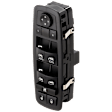 2014 Dodge Grand Caravan - Front, Driver Side Window Switch, With Power Sliding Door, 10 Gang, Black