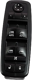 Front, Driver Side Window Switch, Black