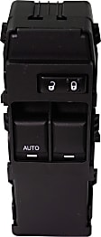 Front, Driver Side Window Switch Black 2 Buttons