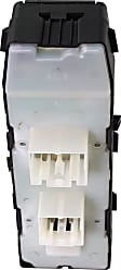 Front, Driver Side Window Switch Black 2 Buttons