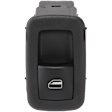Rear, Driver or Passenger Side Window Switch, Black