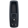 Front, Passenger Side Window Switch, Black, 3 Buttons