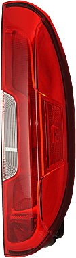 Passenger Side Tail Light, with Bulb, Halogen, Clear and Red Lens, 4 Cyl., 2.4L Engine