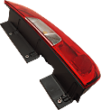 Passenger Side Tail Light, with Bulb, Halogen, Clear and Red Lens, 4 Cyl., 2.4L Engine