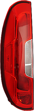 Driver Side Tail Light, with Bulb, Halogen, Clear and Red Lens, 4 Cyl., 2.4L Engine