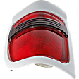 Passenger Side Tail Light, without Bulb, Halogen, Clear Lens