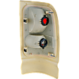 Driver Side Tail Light, without Bulb, Halogen, Clear Lens