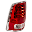 Driver and Passenger Side Tail Lights, with Bulbs, LED, Clear and Red Lens