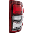 Passenger Side Tail Light, with Bulb, Halogen, Clear and Red Lens, Black Interior