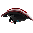 Passenger Side Tail Light, with Bulb, Halogen, Clear and Red Lens, Black Interior