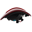 Driver Side Tail Light, with Bulb, Halogen, Clear and Red Lens, Black Interior